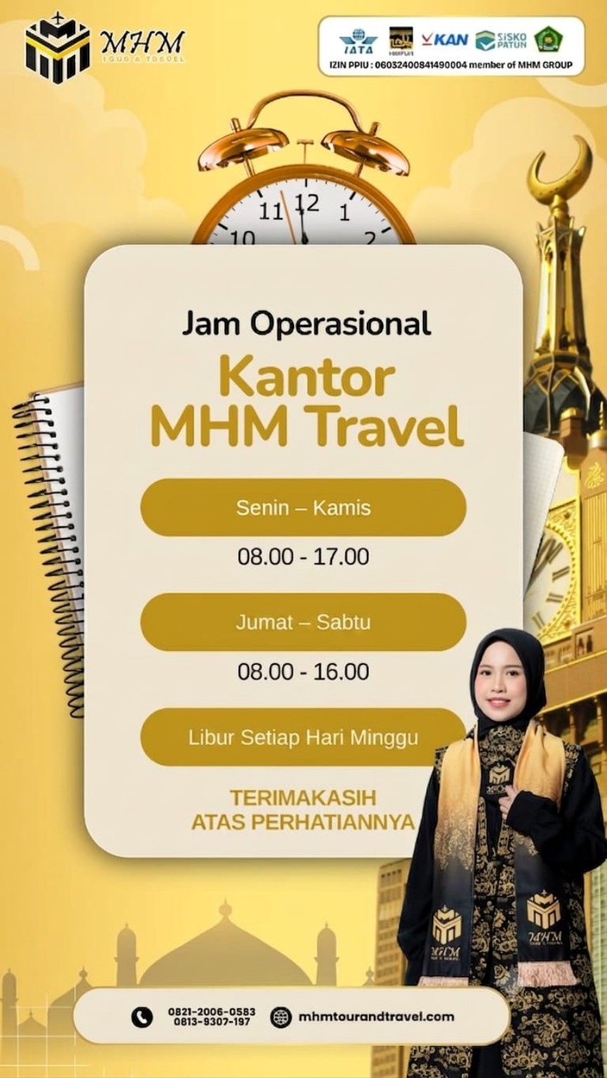Jam operasional MHM Travel